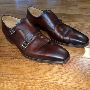 Magnani Double Monk Strap Leather Shors